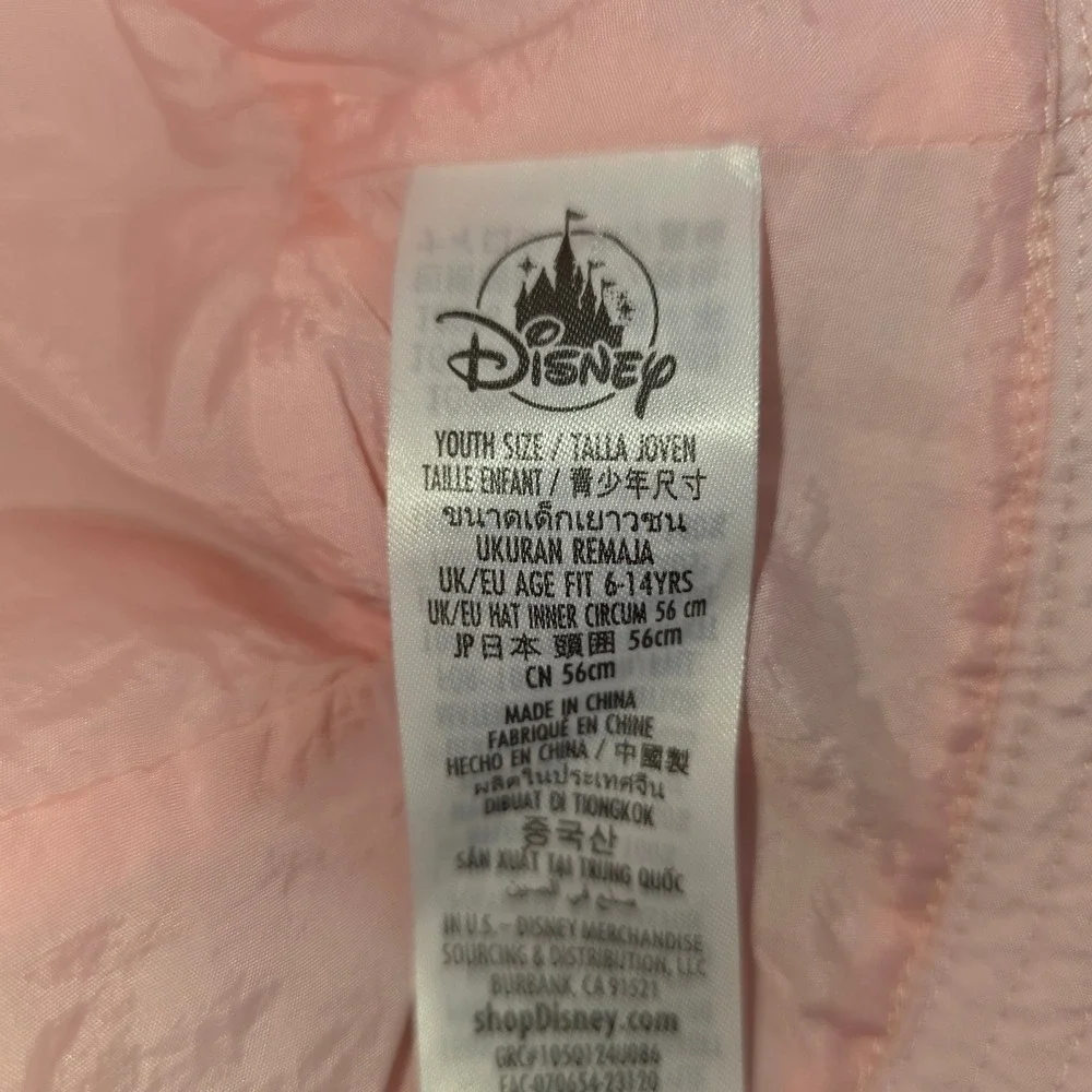 Disney Parks Minnie Mouse Pink Quilted Bucket Hat Youth Snow Angel Embroidered